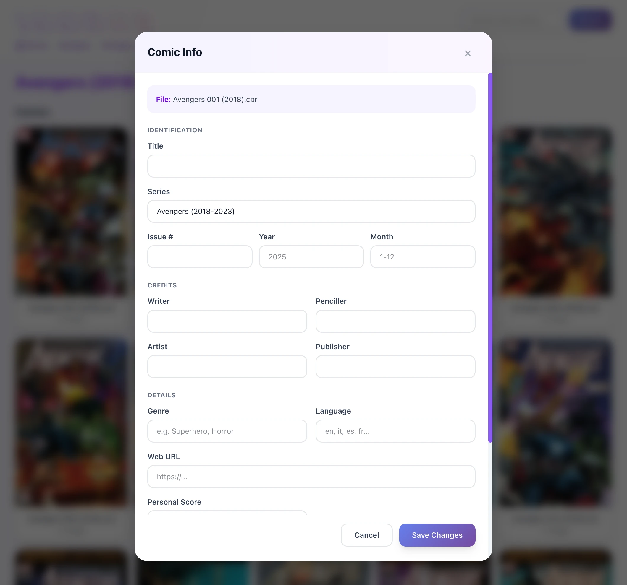 Metadata editor